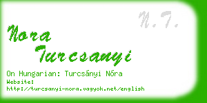 nora turcsanyi business card