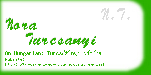 nora turcsanyi business card